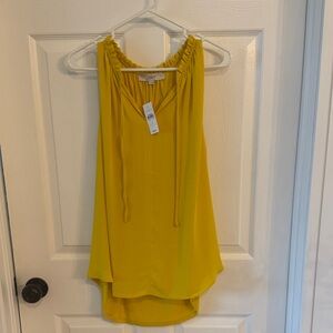 LOFT Mustard Sleeveless Top